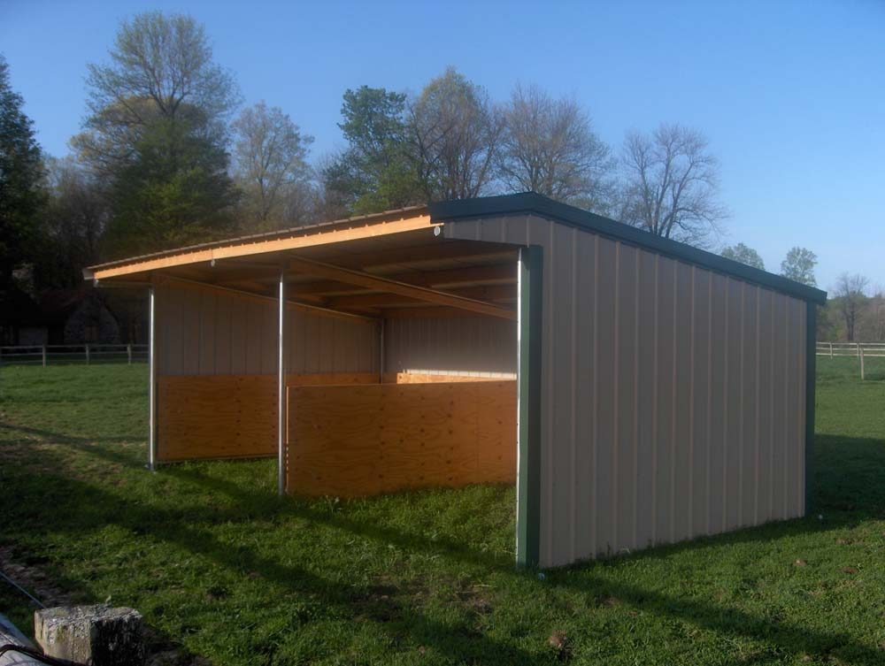 Wrangler Run in Horse Shelter Kits Klene Pipe Structures