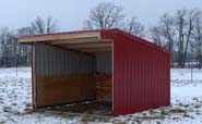 Wrangler Run In Horse Shelter - 12 x 12 Open Shelter Frame