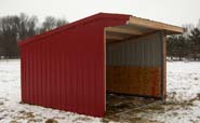 Wrangler Run In Horse Shelter - 12 x 12 Open Shelter Frame