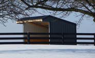 Wrangler Run In Horse Shelter - 12 x 12 Open Shelter Frame