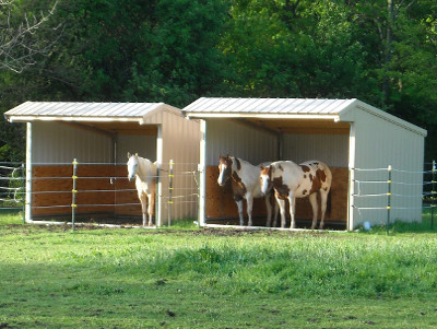 Run-In Horse Shelter Kits | Klene Pipe Structures