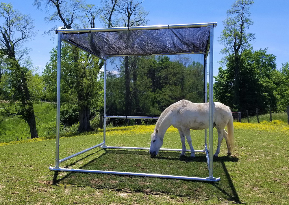 portable horse and livestock shade kit